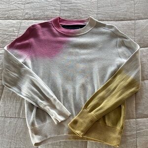 Zadig & Voltaire Pink, Cream, and Yellow Sweater